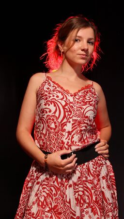 The young attractive nice ladyの写真素材