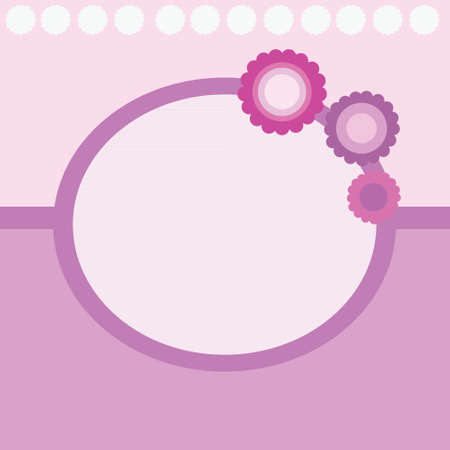 spring bright border with flowersの写真素材