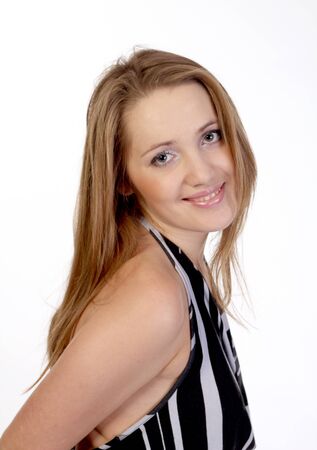 Nice attractive young cute womanの写真素材