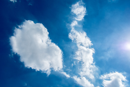sky  blue  clouds  background  white  beautiful  nature  summer  beauty  color  light  air  high  weather  climate  cloud  sunny  bright  day  space  outdoors view cloudy  clear  environment  sun sunlight heavenの写真素材