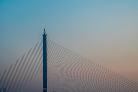 Rope bridgeの写真素材