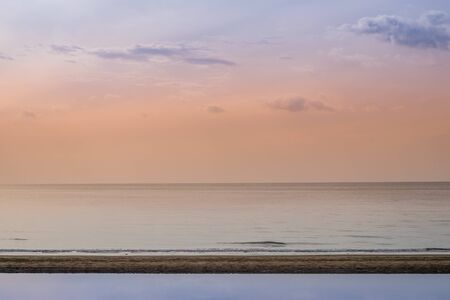 the beach in the beautiful sea and magic sky