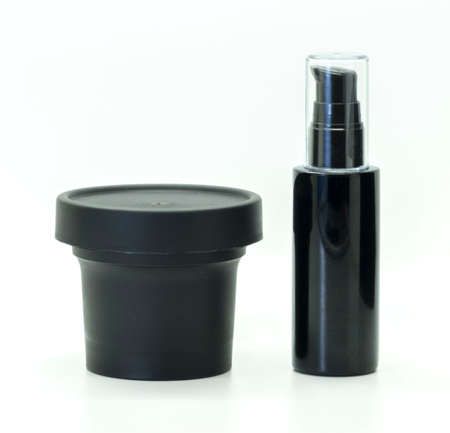 Packaging used in the cosmetic industry on a white background for the design part.