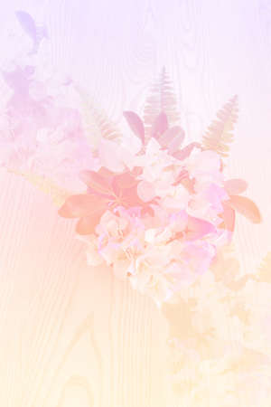 beautiful pastel flowers background suitable for use in graphics about love, marriage, and Valentine's Day.の写真素材