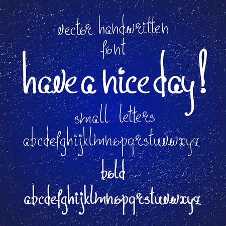 font or simply set of small letters. Have a nice day!のイラスト素材
