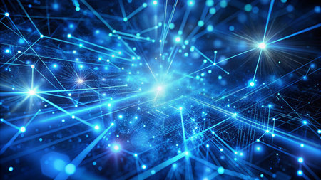 3D rendering of abstract technology concept. Futuristic digital background.