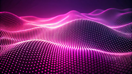 Data technology abstract futuristic illustration. Low poly shape with connecting dots and lines on...