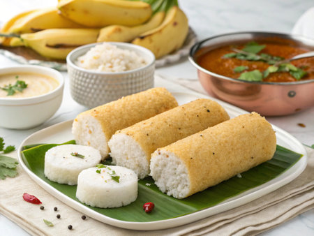 Rice Pudding or pattice is a type of pattice made with rice, milk, and spices. It is a popular street food in Indiaの写真素材