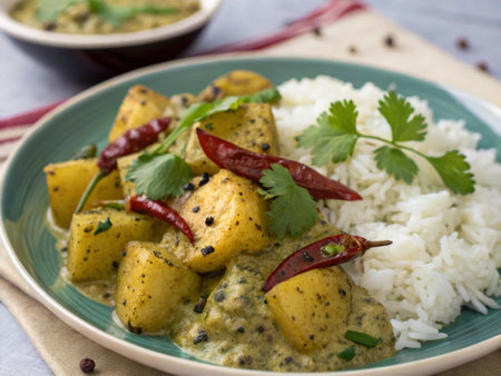 Paneer Butter Masala orÃÂ Paneer Butter MasalaÃÂ with Riceの写真素材