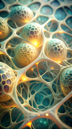 3d abstract computer generated fractal design.Fractal is never-ending pattern.Fractals are infinitely complex patterns that are self-similar across different scalesの写真素材