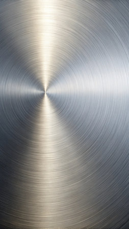 Metal background or texture of brushed steel plate with reflections Iron plate and shiny surfaceの写真素材