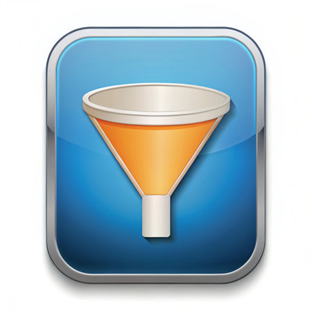 Icon, Button, Pictogram with Sales Funnel symbol. Ideal for catalogs of institutional materials and geographyの写真素材