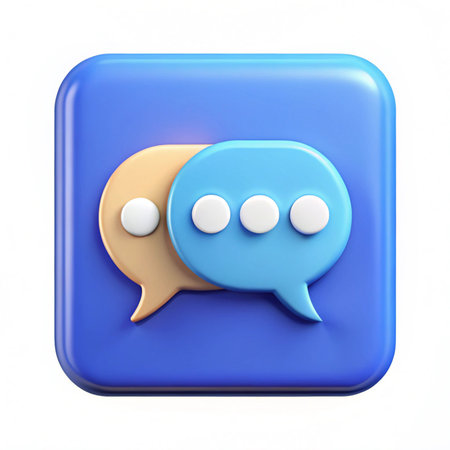 Speech bubble icon on a white background. 3d rendering.の写真素材