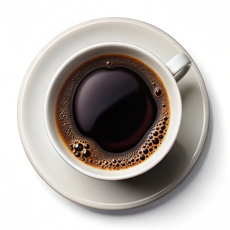 Cup of coffee isolated on white background. Clipping path included.の写真素材