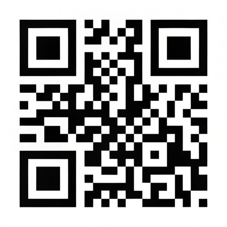 QR code on white background. Vector illustration. Eps 10.