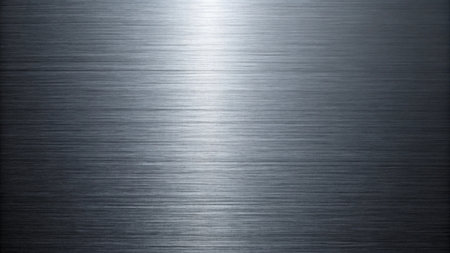 Metal background or texture of brushed steel plate with reflections Iron plate and shinyの写真素材
