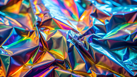 Holographic foil texture background. Abstract holographic foil texture.の写真素材