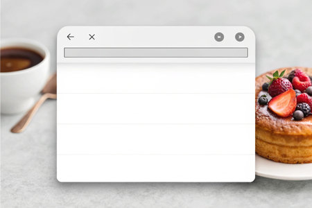 Blank search bar on a light background
