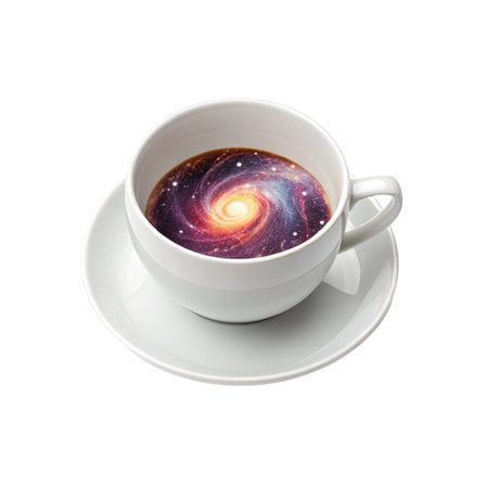 Coffee cup isolated on a white background, clipping path includedの写真素材