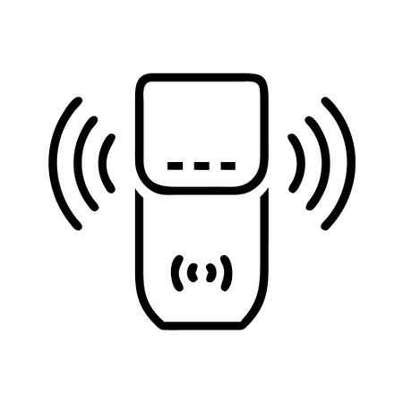 Smartwatch icon vector. A thin line sign. Isolated contour symbol illustrationのイラスト素材