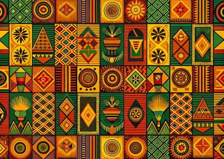Tribal vintage ethnic seamless pattern. Aztec geometric vector background.