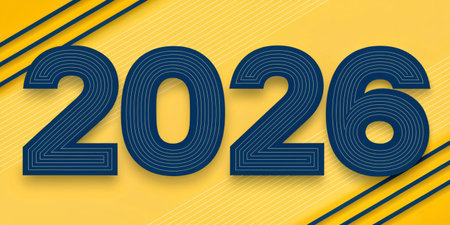 a modern graphic design for the year two thousand twenty six