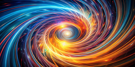 Abstract fractal. Fractal art background for creative design. Decoration for wallpaper, desktop,...