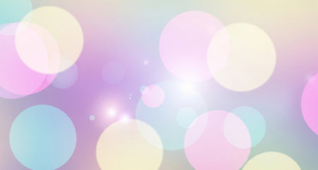 Abstract background with bokeh effect. Soft pastel colors.の写真素材
