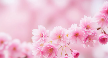 Cherry blossom or sakura flower in spring time for backgroundの写真素材