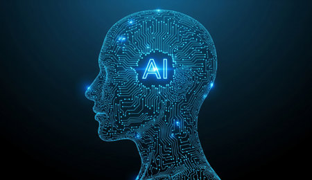 Artificial intelligence and machine learning concept. Artificial intelligence and machine learning.の写真素材