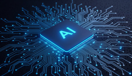 AI Artificial intelligence (AI) and machine learning concept. 3D Renderingの写真素材