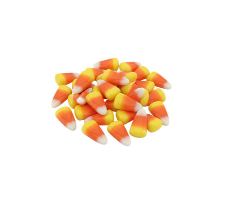 Traditional autumn sweets stack isolated closeup seasonal confectionery treats food studio shot...