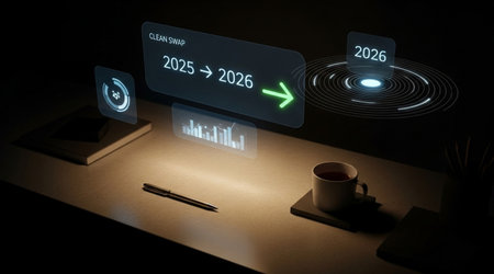 2021 goals and resolutions on virtual screen. 3D rendering.の写真素材
