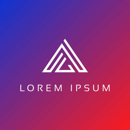 AC Letter Logo for personal and corporate identity - AC Letter logo design icon template elementsのイラスト素材