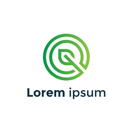 Green G Letter Creative logo design vector templateのイラスト素材