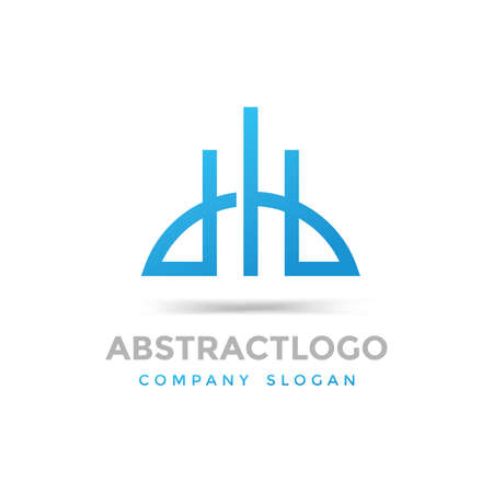 abstract Real estate logo symbol template Vector design.のイラスト素材