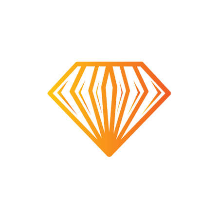 diamond logo design template gradient logoのイラスト素材