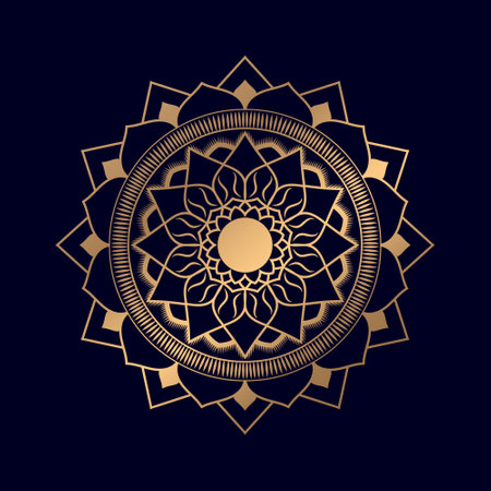 Luxury Golden mandala background designのイラスト素材