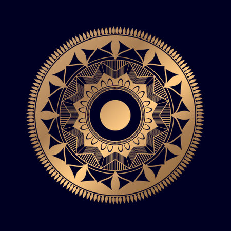Mandala with ornament elements stock Vectorのイラスト素材