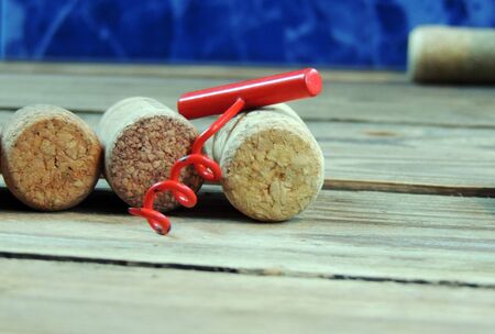 Corks from wine bottlesの写真素材