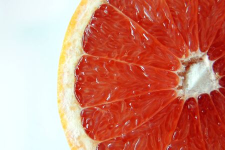 Close-up of a grapefruit  on the inside .