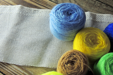 Embroidery threads of every color of the rainbow