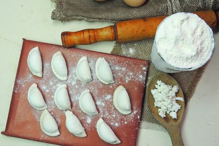 Dumplings with cottage cheese. Prepare homemade dumplings