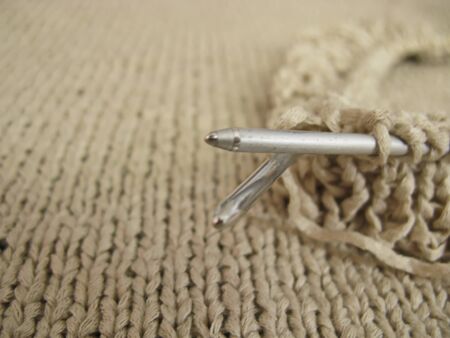 homemade handmade beige color needlework craft crochet