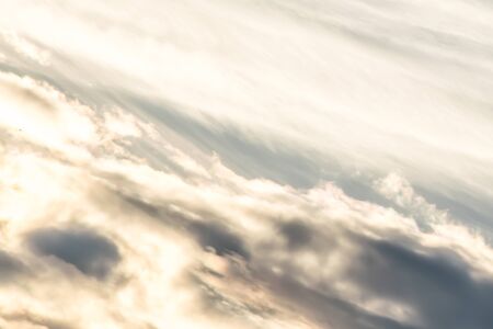 Beautiful summer blue sky with the white clouds for natur background