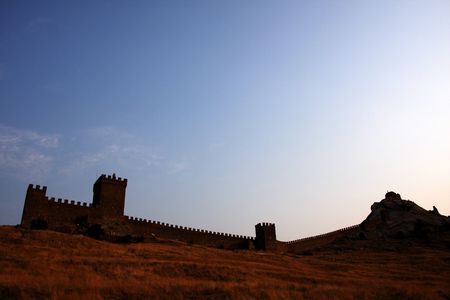 The photo was taken in Crimea, Sudakの写真素材