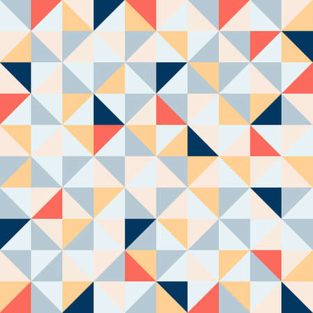 Geometric abstract pastel hipster seamless pattern template. Vector illustration for games,...