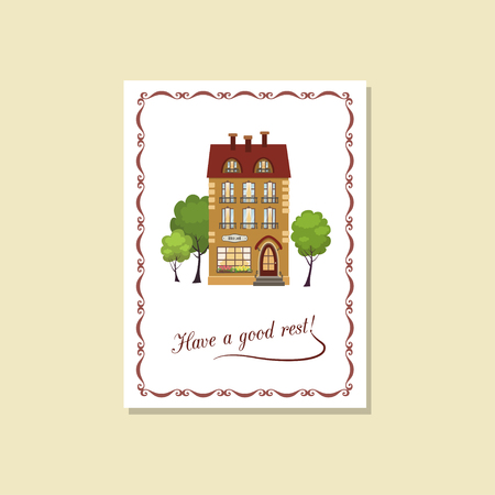 Vector illustration of card Have a good restのイラスト素材