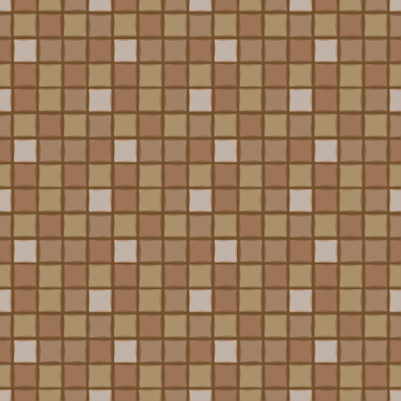 Vector illustration of background brown and beige square tileのイラスト素材