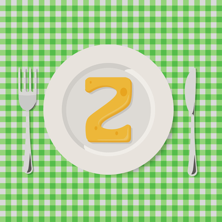 Vector Illustration of Letters of Cheese Alphabet in Servingのイラスト素材